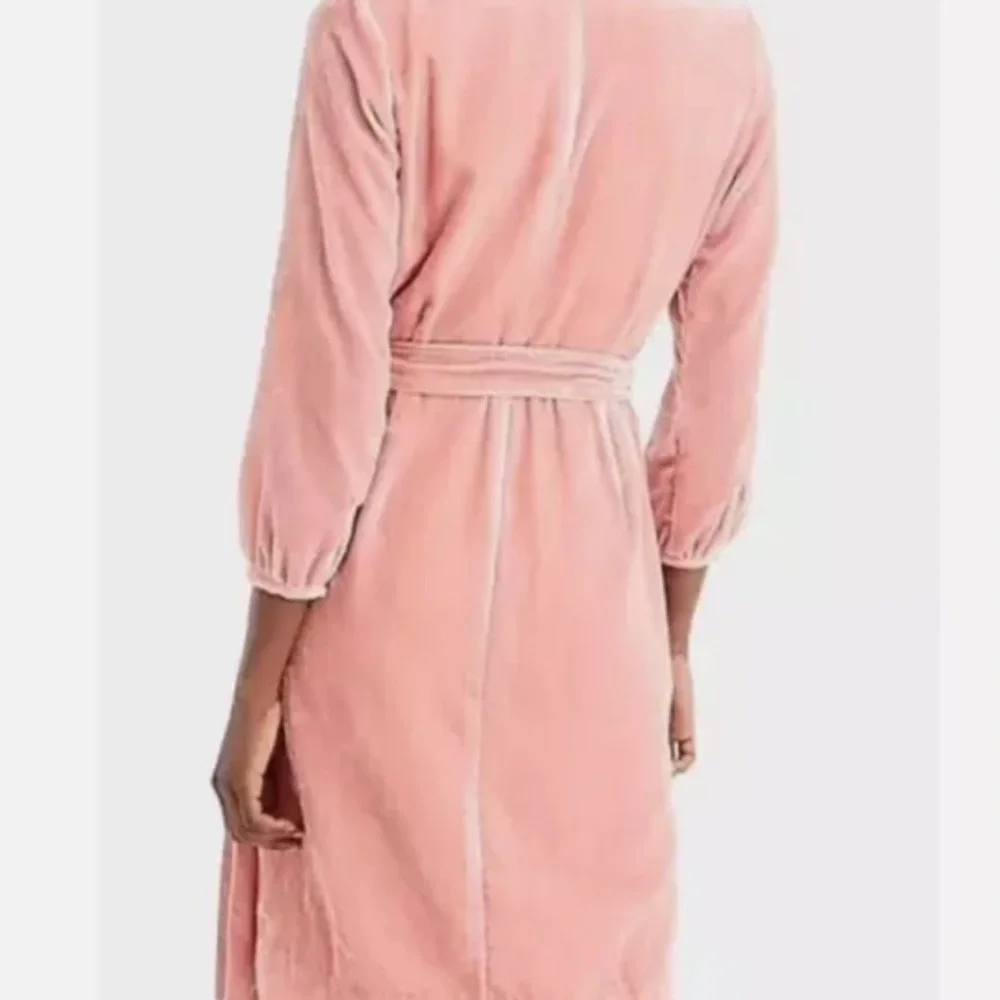 JCrew velvet wrap dress size M - Picture 4 of 4